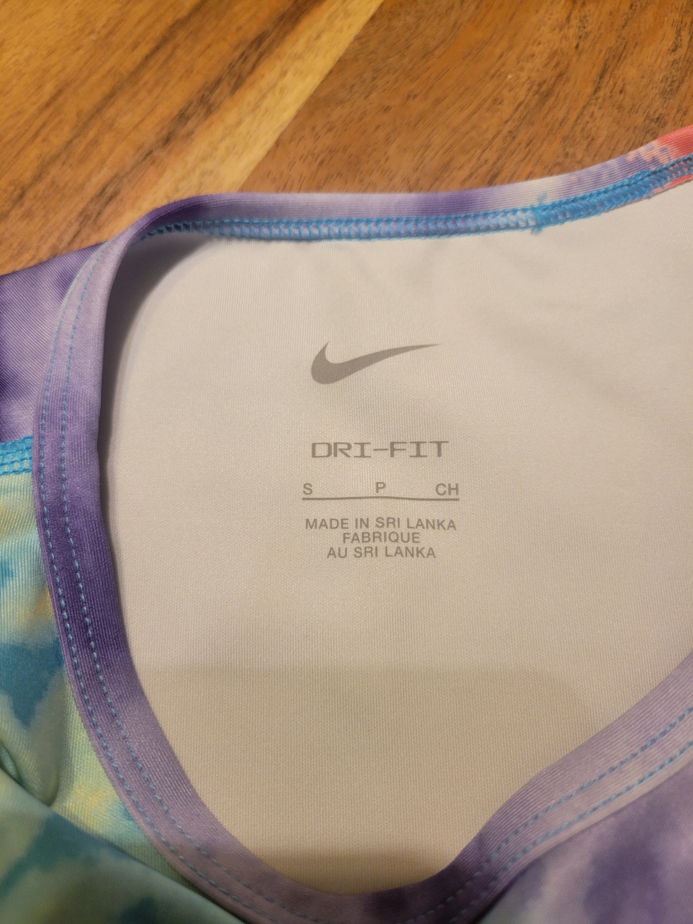 Nike Dri-fit Multicolor Tie-Dye Tank Top - Pastel Rainbow - Picture 3 of 3